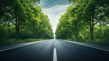 Fototapeta premium solitude barrier road