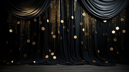 Fototapeta premium shimmer background black and gold