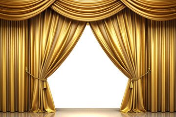 luxury golden fabric curtain