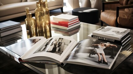 glossy coffee table book