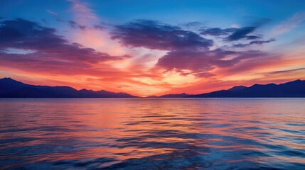 Fototapeta premium mountains blue horizon