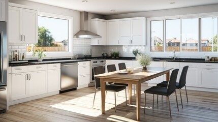 cabinets bright kitchen