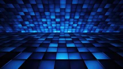 symmetry blue checkered background