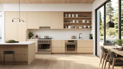 scandinavian modern home kitchen