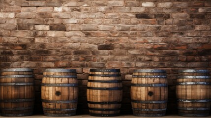 brick beer barrel background