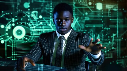 仮想空間ビジネス男性三十八Generative AI