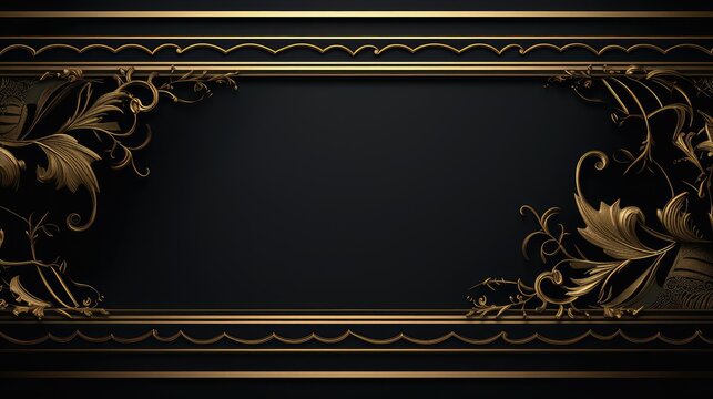 sophistication black and gold template