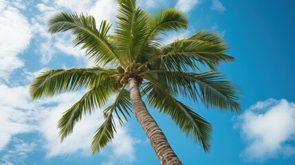 fronds coconut palm tree
