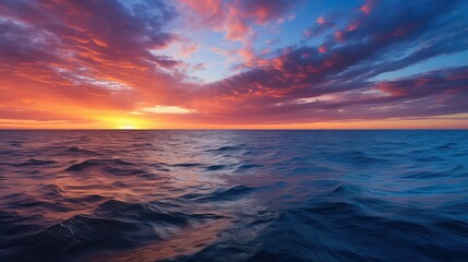 Fototapeta premium painting blue and orange background