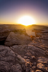 landscape of the valley of the moon in Atacama, Chile