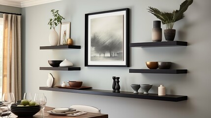 dining wall art display