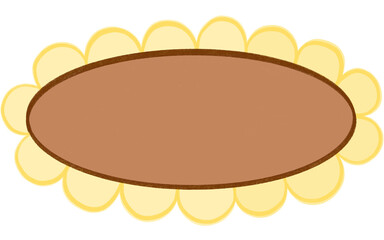 Sunflower speech bubble