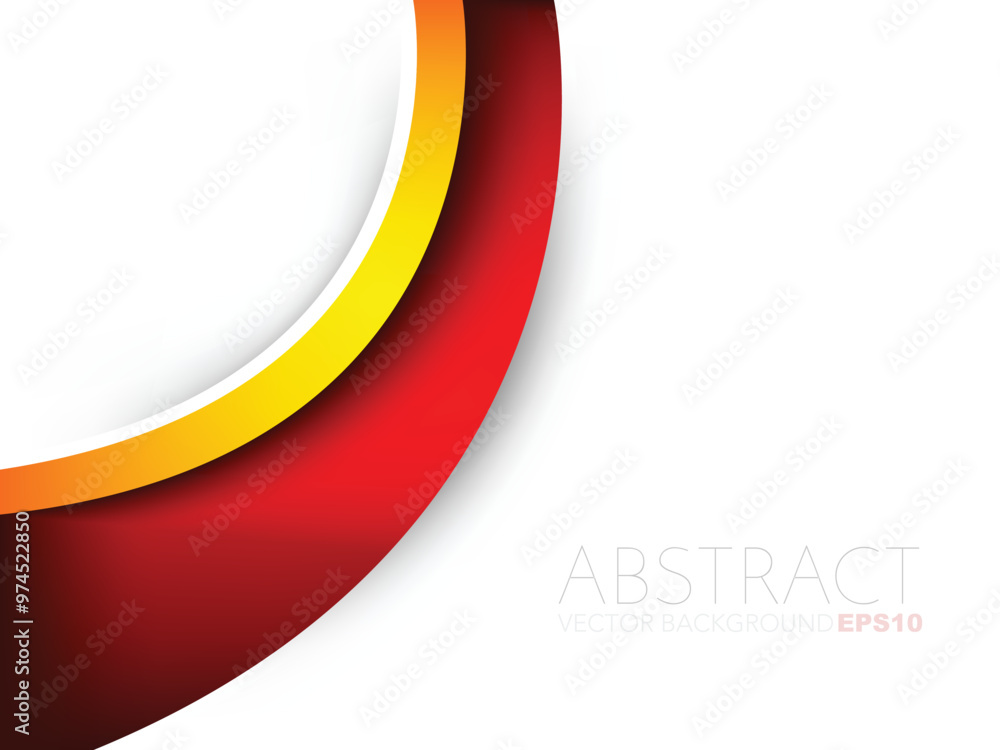Fototapete Red graphic geometric triangle overlap vector layer background for text and message design
