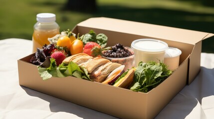 event catering boxed meal