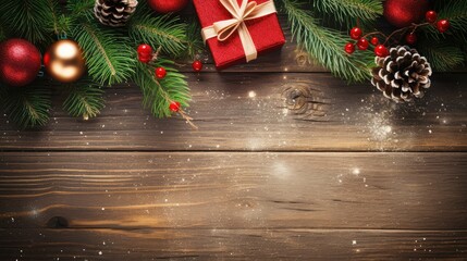 merry wood christmas background