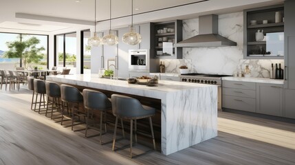 marble island kitchen