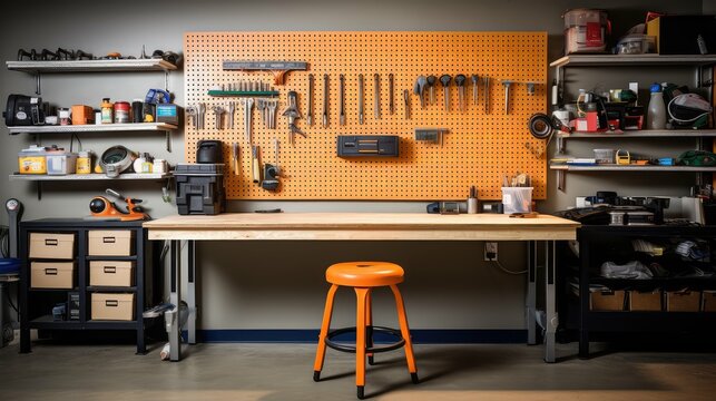 tools garage desk