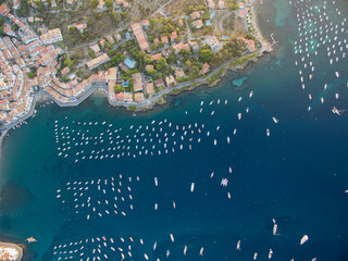Aerial view from Cap de Creus to the Costa Brava
