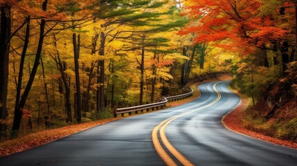 Obraz premium green rhode island roads