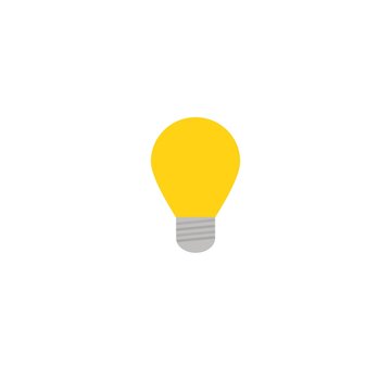 light bulb isolated on white