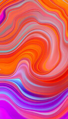 Obraz premium Bold colorful abstract waves with motion effects