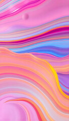 Obraz premium Bold colorful abstract waves with motion effects