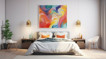 statement bedroom wall