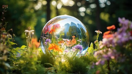 garden glass sphere