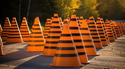 work road cones