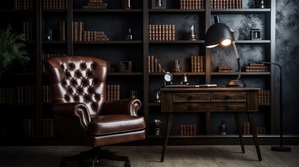 leather office chair back
