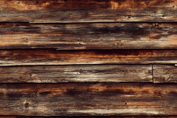 Fototapeta premium Wooden seamless pattern painted brown. Design template of old wood for texture, backgrounds and backdrops