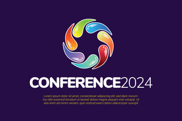 Modern Colorful Conference Logo Template