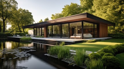 Obraz premium sleek house bid