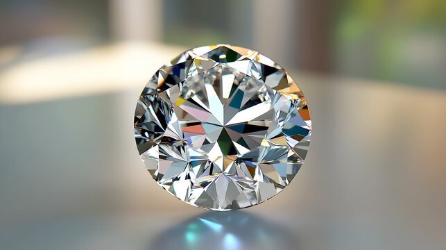 diamond solitaire, with its facets reflecting light beautifully, symbolizing pure elegance