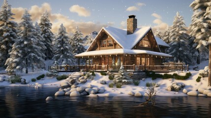 Fototapeta premium rustic house dreams