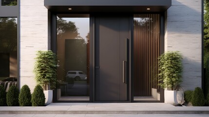 sleek beautiful front door
