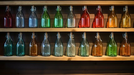 colorful swing top bottle