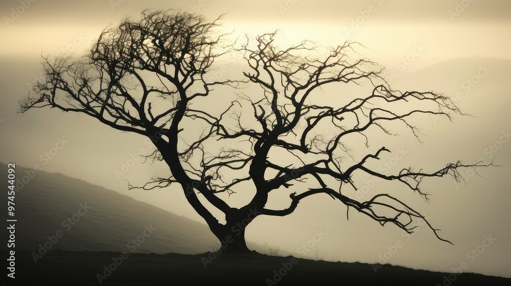 Canvas Prints sky silhouettes tree