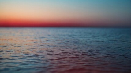 Obraz premium Water Surface Reflection of Sunset.