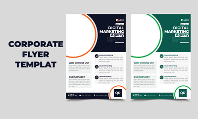 corporate Business flyer template vector design.