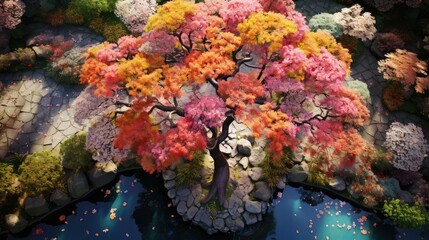 botanical topview tree