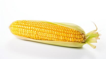 vibrant corn isolated on white