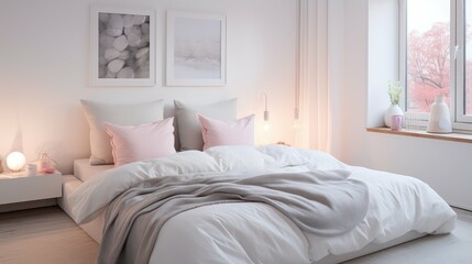 serene house interior white