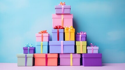 vibrant colorful gift box