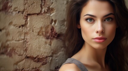 Fototapeta premium woman portrait background texture
