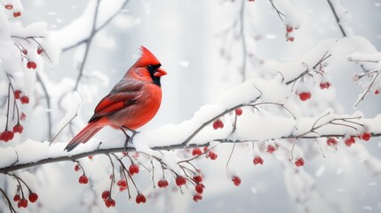 branch snow white background