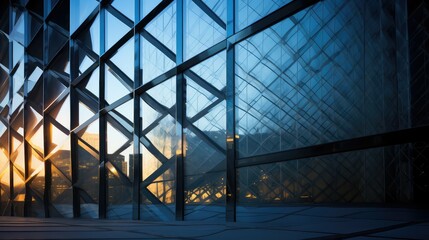 Obraz premium facade glass building