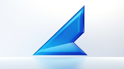 Fototapeta premium modern blue arrow up