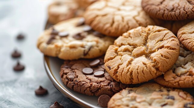Minimalist Background: Tasty Vector Design of Cookies, Cakes, and Coffee for International Chocolate Day