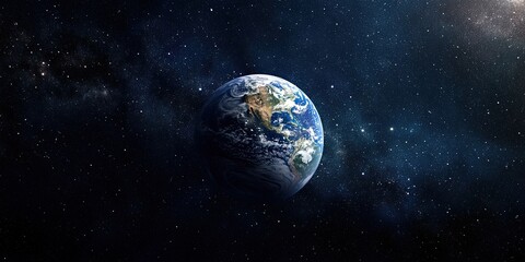 Naklejka premium earth in space